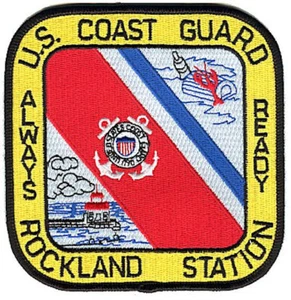 Parche langostas Estación Rockland Maine W4721 USCG - Imagen 1 de 1