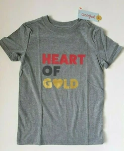 Cat & Jack Kids Boys Heart Of Gold T-Shirt Sizes XS, S, M, L New - Picture 1 of 3
