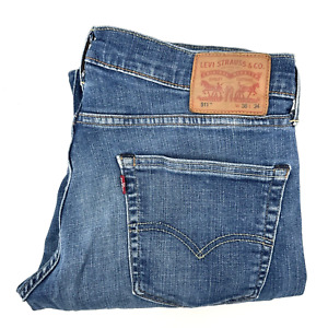 Levi's 511 Jeans Blue Denim Slim Fit Mens 36x34 (36x33) Intentional Fading