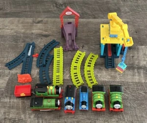 Thomas & Friends Fix 'em Up Friends Track Set -Incomplete  And 6 Trains Lot - Picture 1 of 15