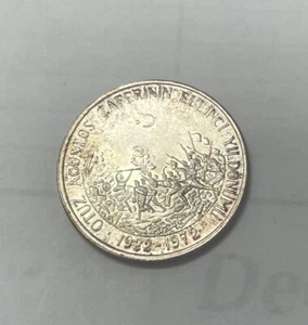 TURKEY 50 Lira 1972 - Silver .900 - August Victory - - Picture 1 of 2