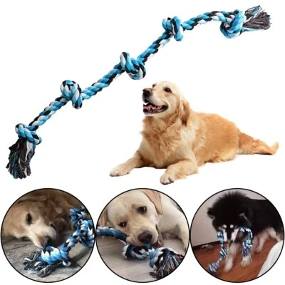 Large XXL Rope Toys for Dogs Teeth Cleaning Tug of War - Image 1 of 4