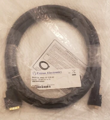 Extron DVID DL PRO 12' Dual Link DVI-D Cable 26-651-12 - Image 1 of 3