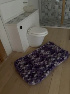 Dolls House 12th Scale bathroom/bedroom rug - Picture 1 of 2