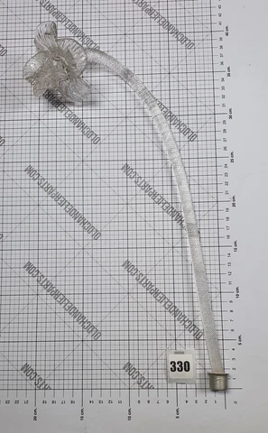 Venetian Murano upper leaf chandelier part, clear glass Cover