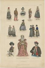 No. 5 Antique Costume Print by Lipperheide (c.1875)