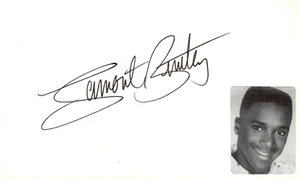 Lamont Bentley Signed Auto 3x5 Index Card NYPD Blue - Picture 1 of 2
