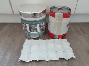 INSULATED 5ltr PARTY KEG JACKET AND 2 ICE SHEETS - Picture 1 of 5