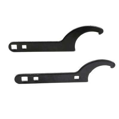 Coilover Wrench Spanner Adjustment Tool Universal 2 PCS Black SS Aftermarket - Image 1 of 4