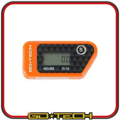 CONTA ORE MOTO CROSS CONTAORE Arancio ENDURO MOTARD DIGITALE WIRELESS SENZA FILI - Imagen 1 de 2