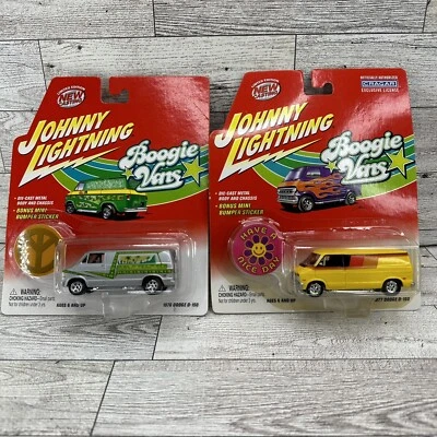 Johnny Lightning Boogie Vans 1976 1977 Dodge D-150 Diecast Lot of 2 - Image 1 of 4