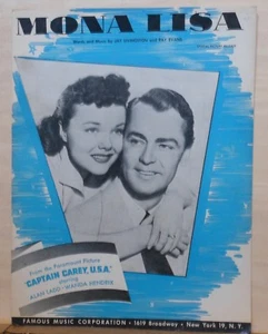 Mona Lisa - Noten von 1949 - aus Film Captain Carey USA, Alan Ladd - Bild 1 von 1