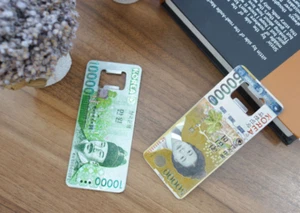2 Korea Banknote Design Bottle Openers - Picture 1 of 9