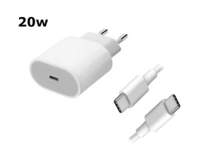Universal 20W USB-C TYP-C Schnell Ladeadapter USB-C auf USB-C Ladekabel weiss - Bild 1 von 3