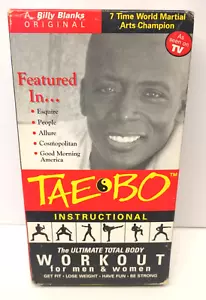 Billy Blanks Tae Bo 8-Minute VHS The Ultimate Total Body Workout For Men & Women - Picture 1 of 8