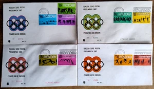 Mexico 1968 olympic sport games FDC 1967 third series, as seen combine shipping - Picture 1 of 2