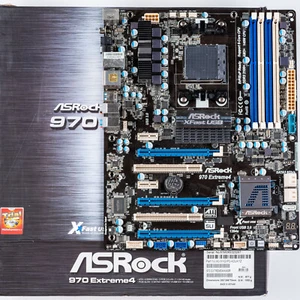 ASRock 970 Extreme4 socket AM3+ ATX scheda madre DDR3 Crossfire AMD FX Phenom - Foto 1 di 10