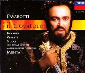 VERDI IL TROVATORE 2 CD & BOOK Pavarotti, Mehta - London 430-694-2 - Picture 1 of 2