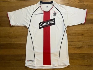RANGERS FC FOOTBALL YOUTH JERSEY UMBRO SOCCER 2005-06 RARE VTG SCOTLAND GLASGOW - Picture 1 of 9