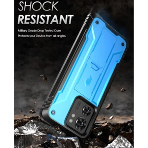 Für Motorola Moto Edge 2023 Hülle [mit Ständer] Full Body Robust Cover Blau - Bild 1 von 6