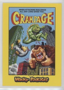 2018 Wacky Packages Go to the Movies Action Film Stickers Yellow Crampage #8 0c4