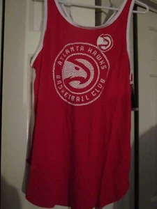 NEW NBA Atlanta Hawks Women's Red Cross Back Tank Top XL XLarge - Picture 1 of 5