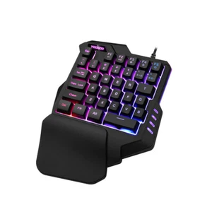 One Handed Keyboard Mechanical Feel Ergonomics Backlight 39key Gaming Keyboard - Photo 1/15