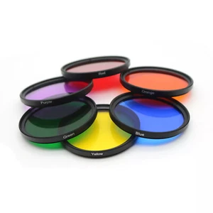 6PCS 6 Color Universal Full Color Lens Filter Sets 37/43/46/58/67mm qQF4 - Picture 1 of 11