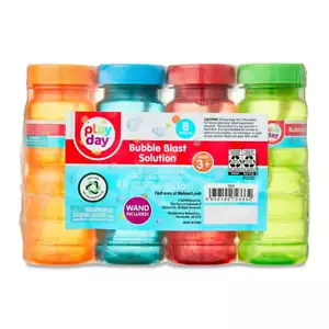 Burbujas Play Day 4 FL OZ, paquete de 8, 4 colores - Imagen 1 de 8