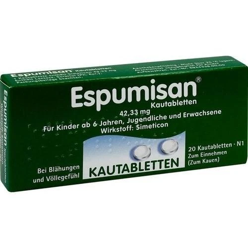 BERLIN-CHEMIE AG ESPUMISAN Kautabletten 20 St PZN 6882030