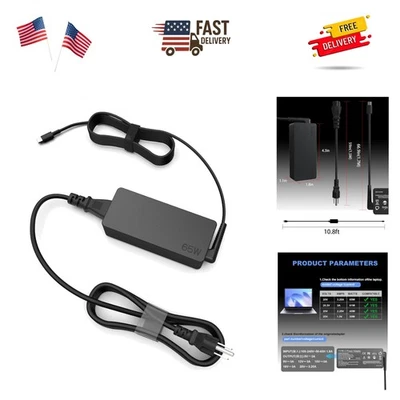 Universal 45W 65W USB C Computer Laptop Charger Type C Compatible With HP/Del... - Image 1 of 4