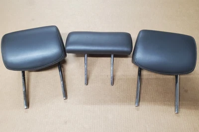 Cadillac SRX 2013-2016 juego de reposacabezas trasero izquierdo centro derecho cuero negro Foto 1 de 4