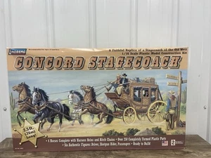 Lindberg #70351 Concord Postkutsche Western Cowboy Maßstab 1:16 Modellbausatz Open Box - Bild 1 von 9