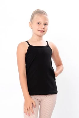 Girls' Basic Tank Top – Lightweight & Stretchy Material, Everyday Wear, Any s... - Image 1 of 4