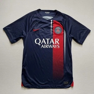 Paris Saint-Germain Jersey Mens Small Soccer Nike Dri-Fit 2023/24 Qatar Airways - Picture 1 of 19