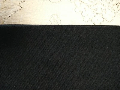REMNANT Black Lightweight Wool Fabric 13" L x 15" Wide - Image 1 of 2