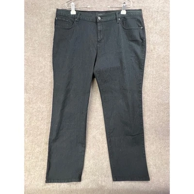 James Icon Twiggy Z Black Cat Jeans Size 24 Women's Dark Wash Denim Pants - Image 1 of 4