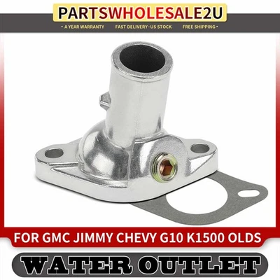 Tomada de água com caixa de termostato líquido de arrefecimento do motor para Chevy K1500 GMC C1500 Olds - Imagem 1 de 4