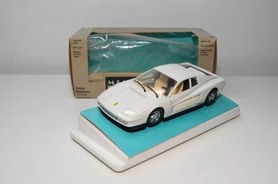 B70 1:24 BBURAGO BURAGO 5001 FERRARI TESTAROSSA MIAMI VICE WHITE MIB RARE - Image 1 of 4