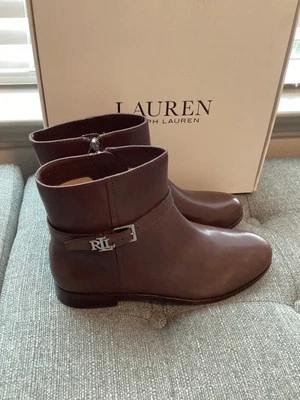 Botines informales brooke para mujer Lauren Ralph Lauren nuevos con etiquetas, talla 9,5 Foto 1 de 4
