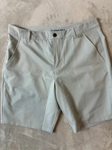 Puma gold hellgraue Herrenshorts Größe 34 9" Innennaht DE-91074 - Bild 1 von 6
