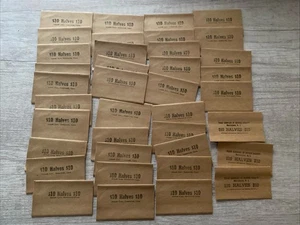 NOS Vintage Lot Of 38 Half Dollar Paper $10 HALVES Coin Wrappers USA - Picture 1 of 3