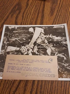 Foto de prensa vintage de 1941 restos de avión japonés Hawaii 8x10 de la Segunda Guerra Mundial - Imagen 1 de 5