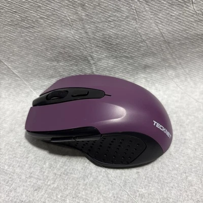 Optical Wireless Mouse Purple 6 Button Model M003 - Image 1 of 4
