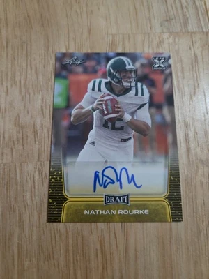 2020 Leaf Draft NATHAN ROURKE Gold Autograph #BA-NR1 Rookie Auto SP - Image 1 of 4