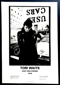 Tom Waits ~ East Hollywood, 1978 ~ Ltd. Ed. Poster von Ulvis Alberts (Mängel) - Bild 1 von 3