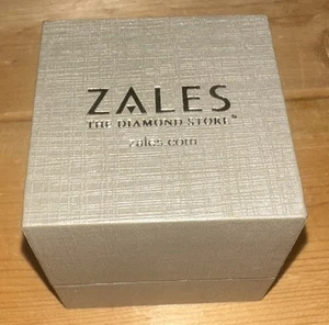 Caja de presentación de pendientes de plata vacíos Zales the Diamond Store excelente caja de regalo - Imagen 1 de 8