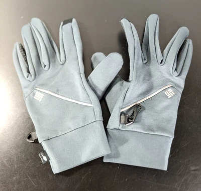 Luvas de corrida Columbia Trail Summit Tech cinza grafite masculinas tamanho pequeno - Imagem 1 de 4