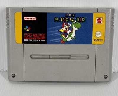 Nintendo Super Mario World SNES Video Game Cartridge Good Condition - Image 1 of 4