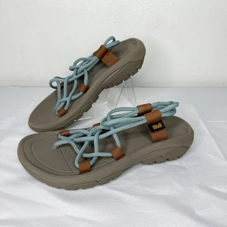 Sandalias Teva Hurricane XLT Infinity Sea Glass azules con tiras entrecruzadas para mujer 5’s Foto 1 de 4